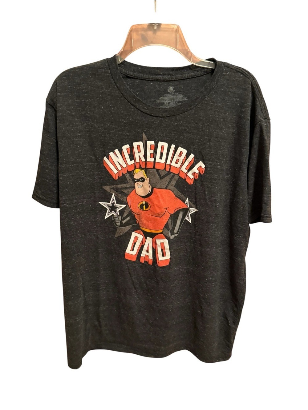Disney Black Red Incredible Dad Graphic Tee